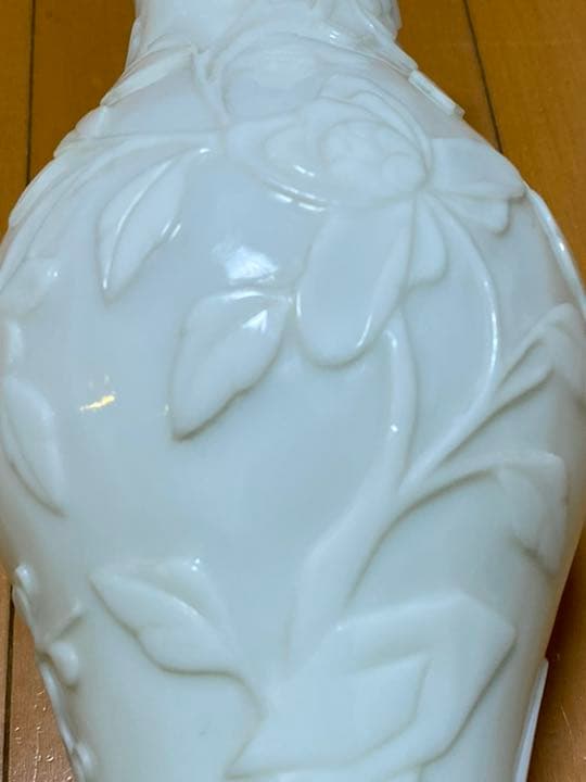 古いガラスの花瓶 中国清朝 乾隆硝子 骨董 唐物