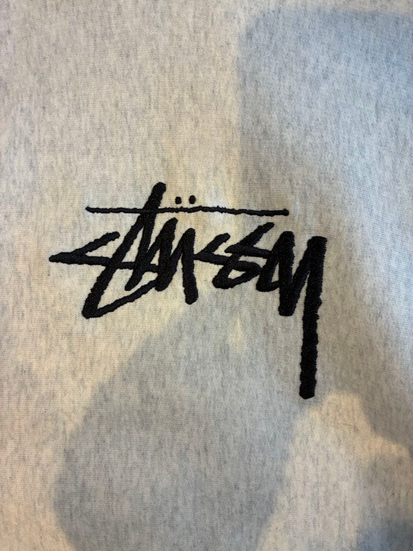 ゆみ　Stüssy ライトグレー XL パーカー　ヘビーウエスト　状態良