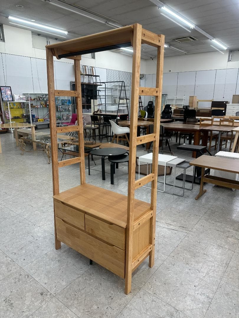 ニトリ　ワードローブ　アルナス２　ブラウン　天然木