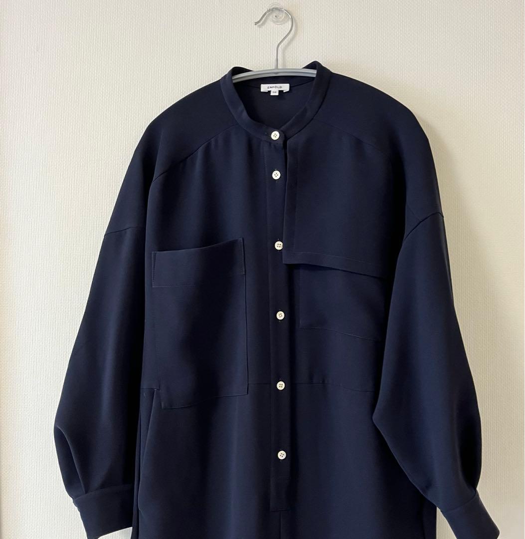 週末値下☆卒入学☆エンフォルド☆ジャンプスーツ オールインワン ネイビー 36