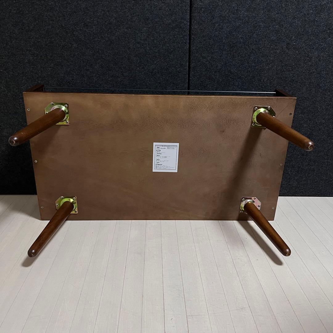 天然木　オーク材　Gigi ジジ　ガラステーブル　センターテーブル　アンティーク