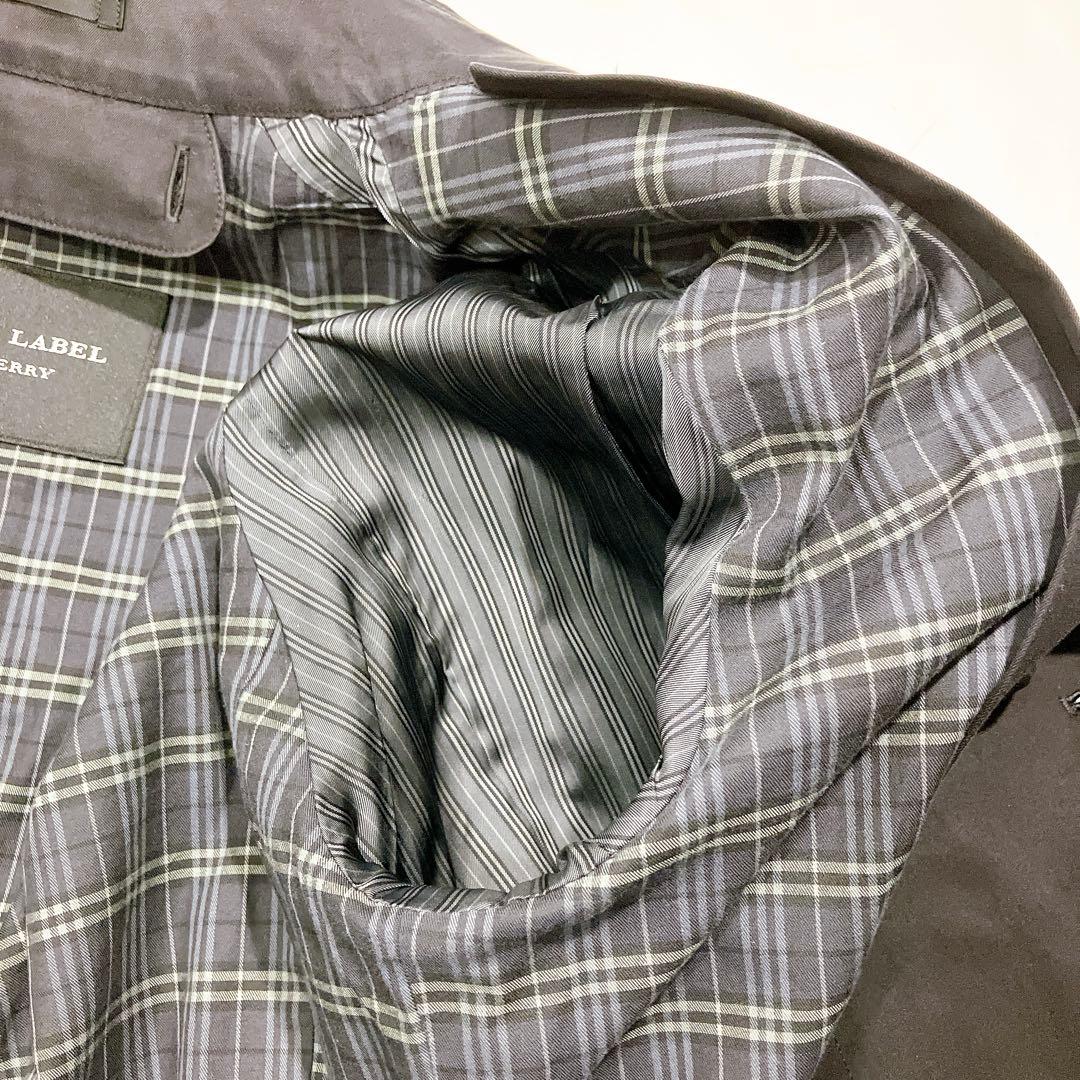 【逸品】バーバリーブラックレーベル　ロングトレンチコート　ライナー付　 Lサイズ