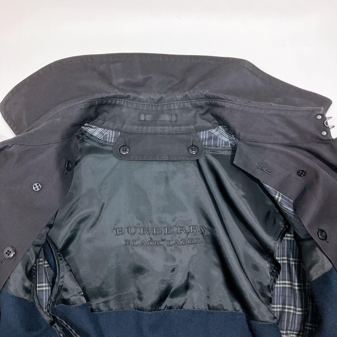 【逸品】バーバリーブラックレーベル　ロングトレンチコート　ライナー付　 Lサイズ
