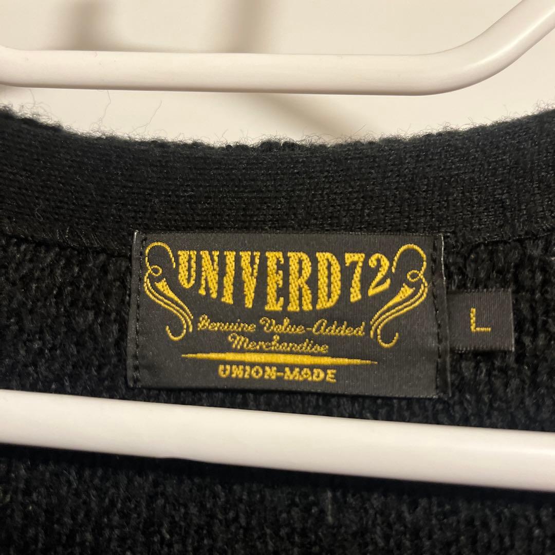 UNIVERD72モヘアカーディガン　黒　サイズL