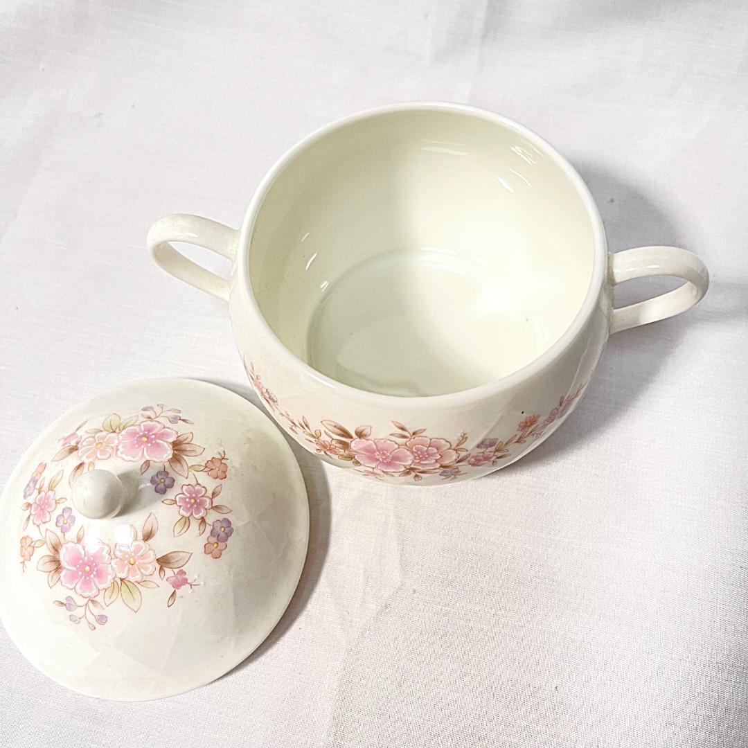 ノリタケ スタジオコレクション ティーセット 6組 桜 ピンク ティーポット