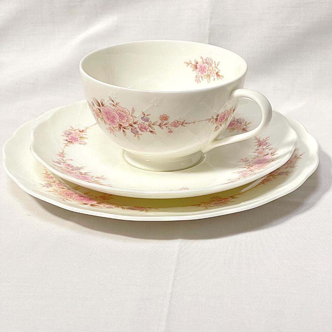 ノリタケ スタジオコレクション ティーセット 6組 桜 ピンク ティーポット