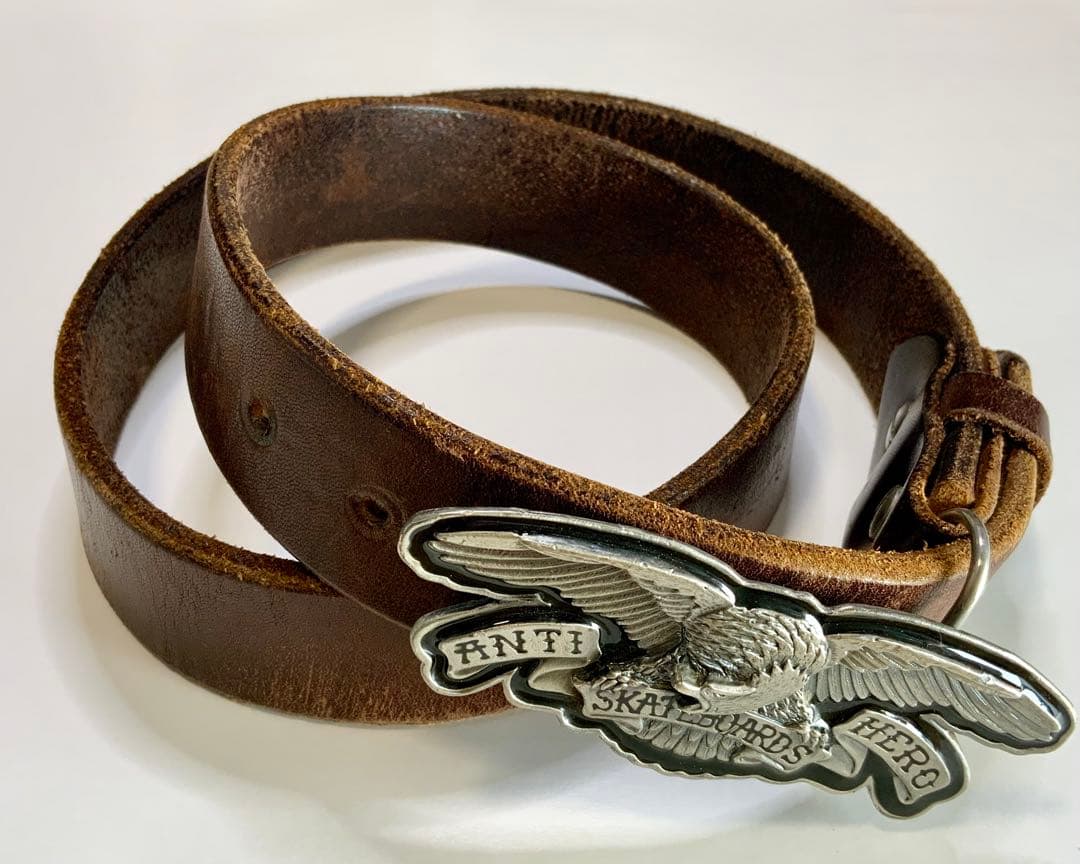 ANTI HERO SKATEBOARDS レザー　ベルト　イーグル　バックル
