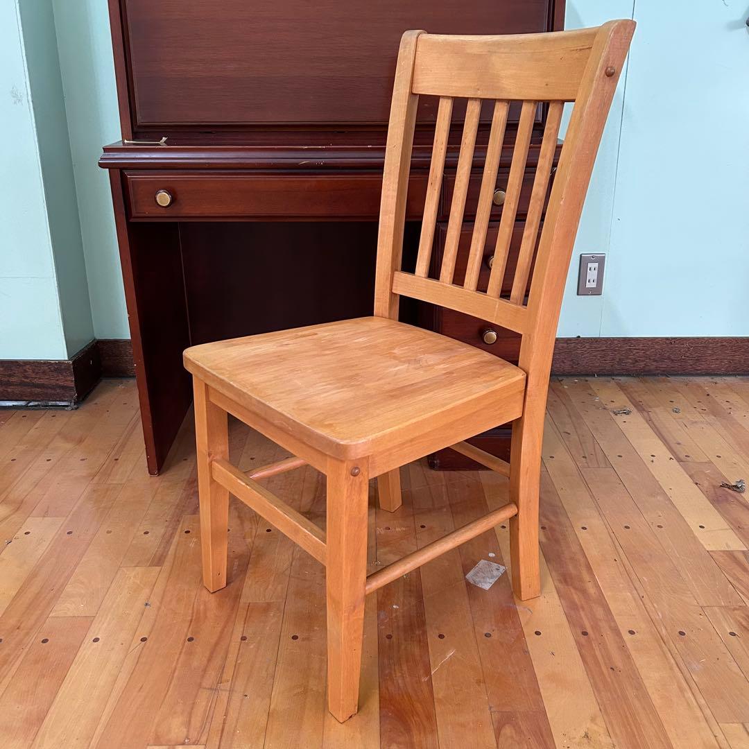 【 アメリカ 製】 パイン 材 椅子 (4脚あり)b