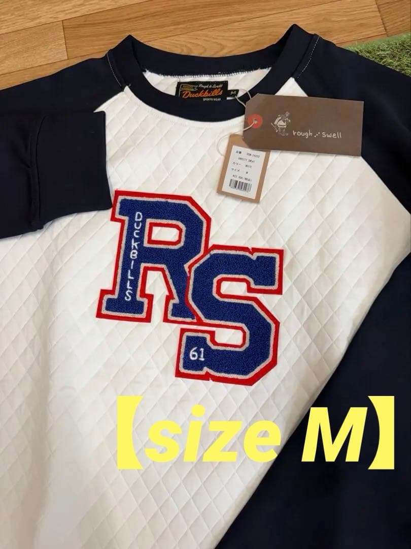 新品正規品【ROUGH&SWELL/M】VARSITY SWEAT スウェット