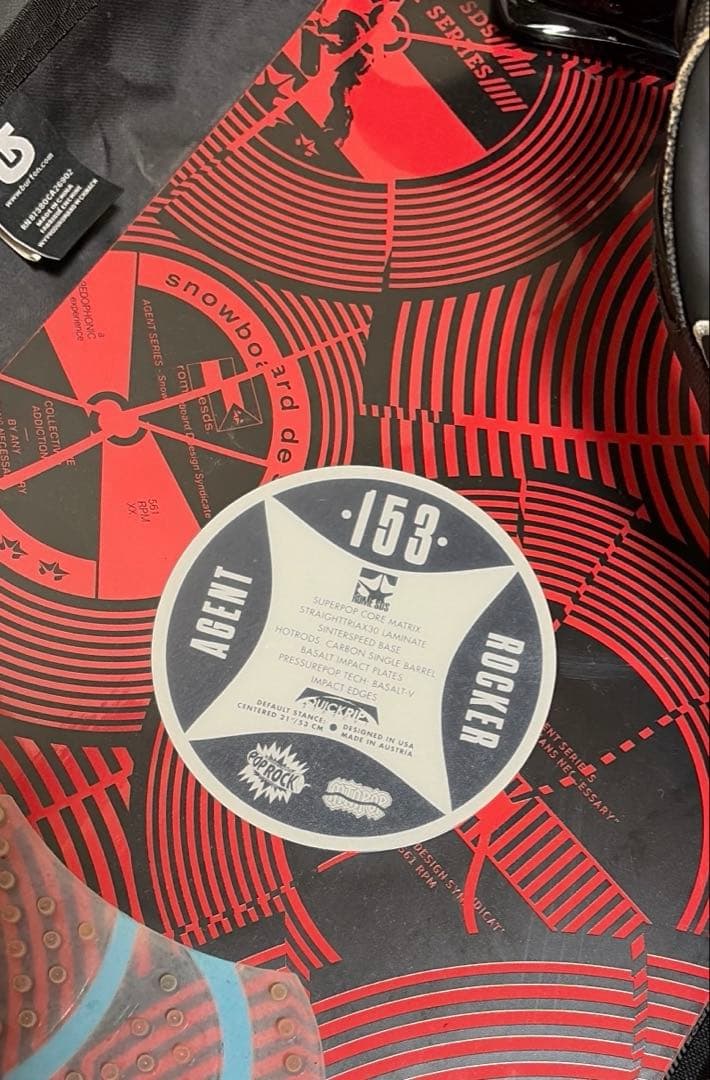 スノーボード　板　153 ローム　ロッカー　バートン　ビンディング　2点セット