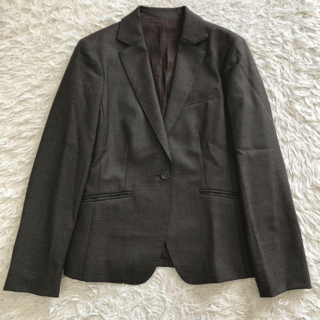 高級感✨ NEWYORKER パンツ スーツ セットアップ 茶系 XL 13号