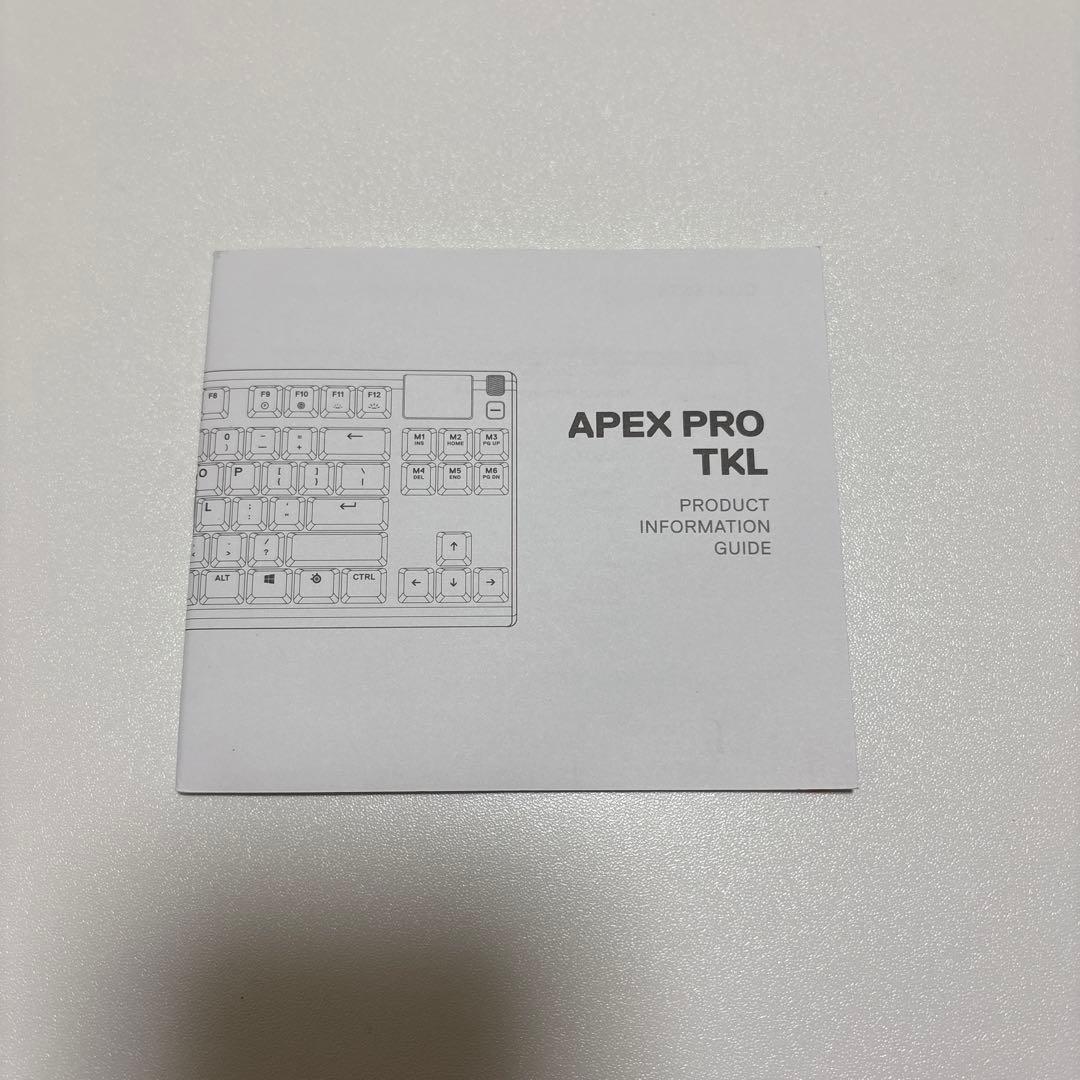 美品SteelSeriesゲーミングキーボード有線 ApexPro英語配列tkl