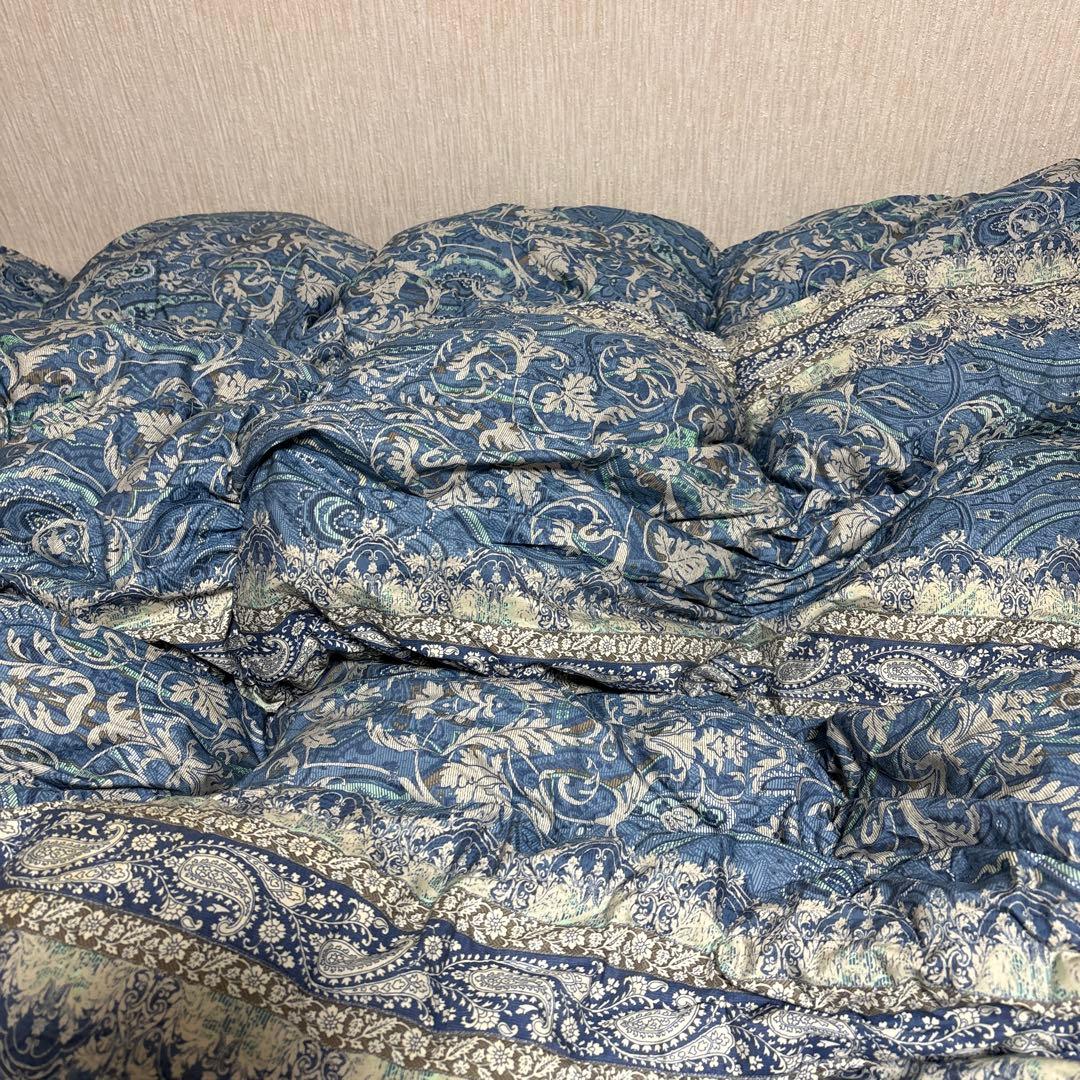 西川リビング クイーンワイド羽毛布団・新品未使用カバー付