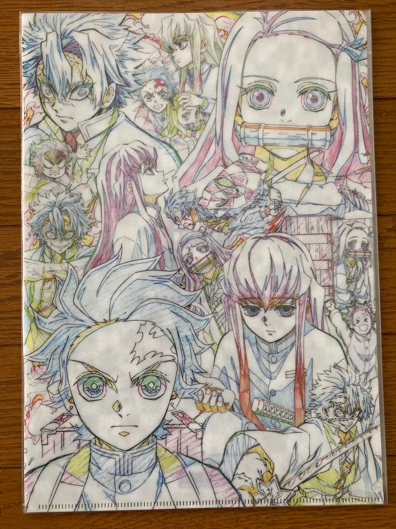 鬼滅の刃　絵巻カフェ　クリアファイル　第一期〜六期　6枚