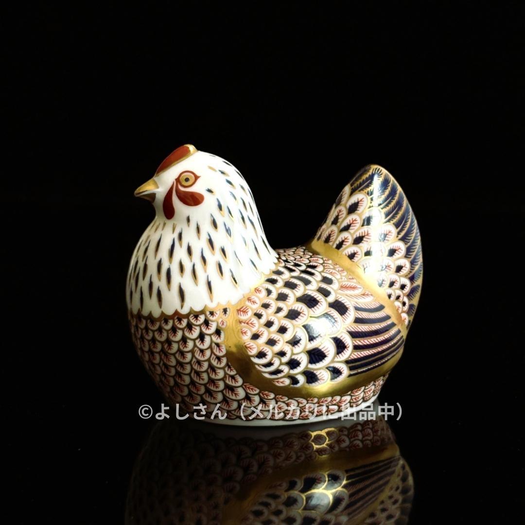 ロイヤルクラウンダービー Crown Derby 鶏（ニワトリ）人形