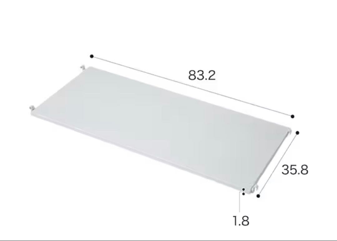 【Nポルダディープ専用】 棚板(幅80cm用 ホワイトウォッシュ)4枚