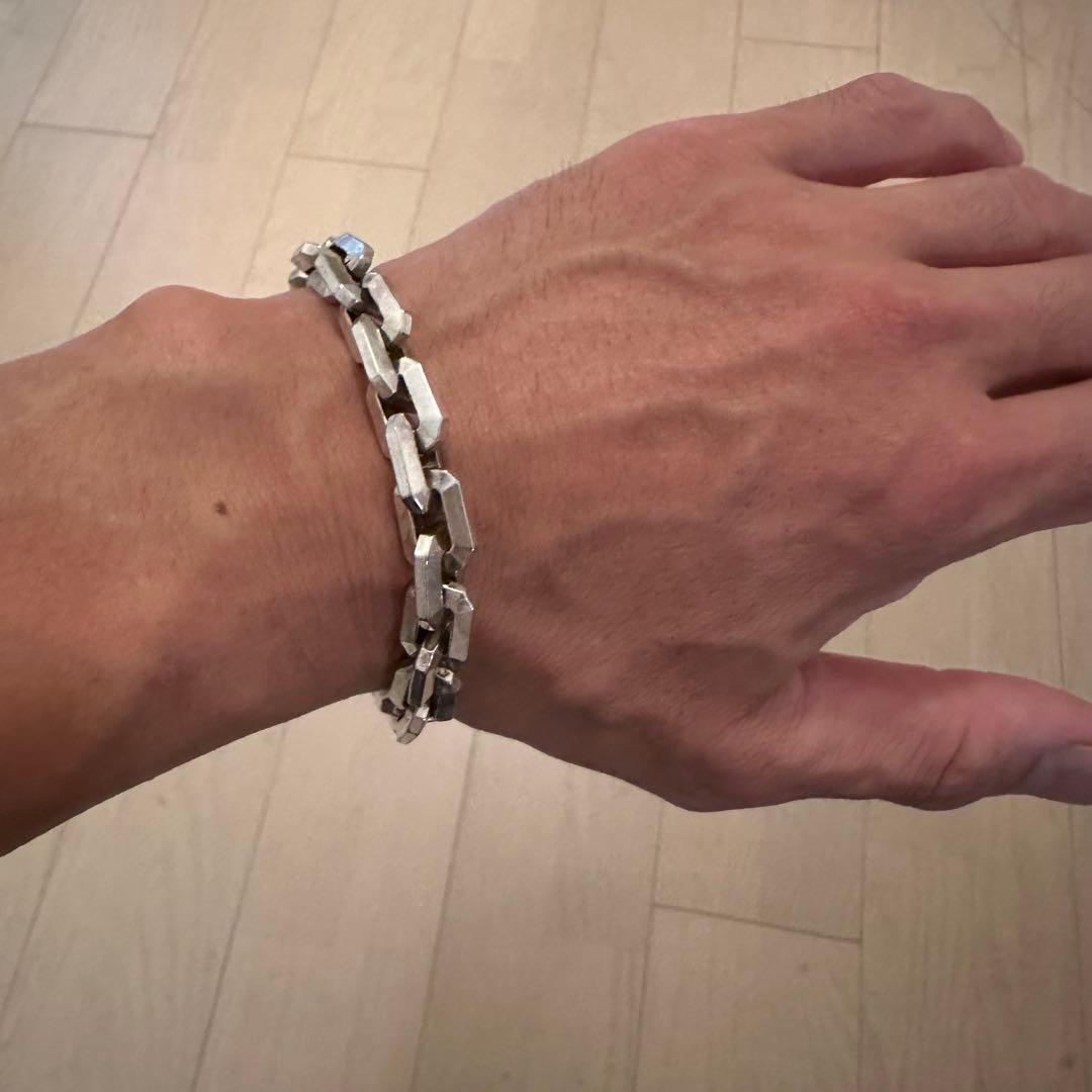 2点　シルバー925刻印　リンクチェーンブレスレット　ビンテージ