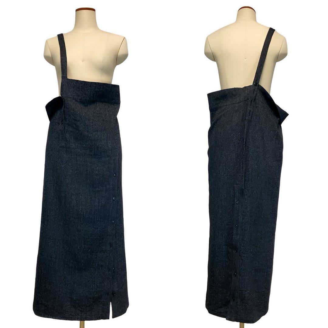 LIMI feu リミフゥHerringbone Skirt チャコール2