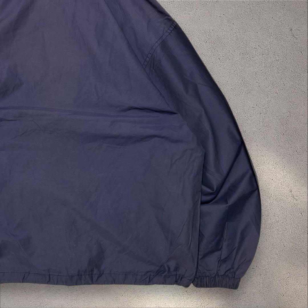 Euro vintage 90sフランス製アノラックパーカードローコード有茄子紺
