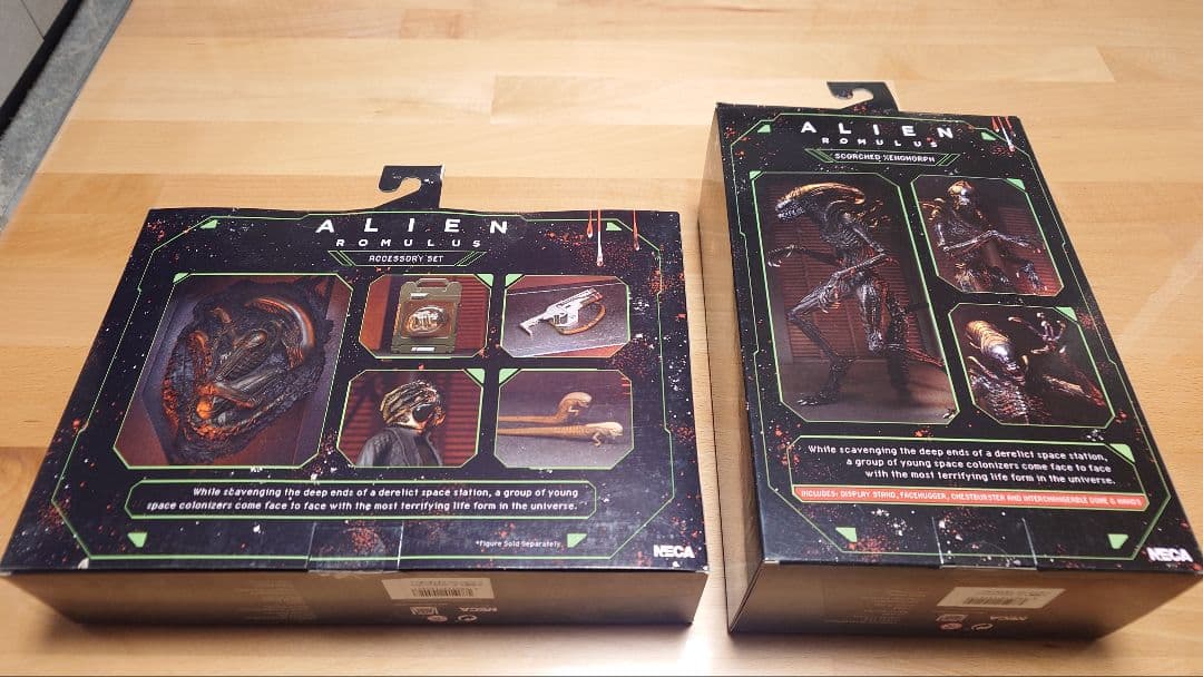 NECA ネカ スコーチドゼノモーフ エイリアン ロムルス フィギュア　セット