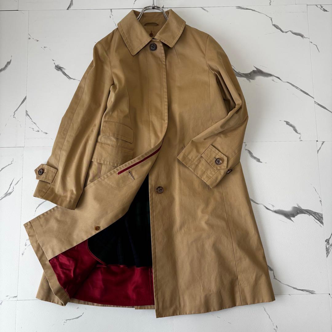 OLDENGLAND✨2wayステンカラーコート比翼　カシミヤライナー　チェック