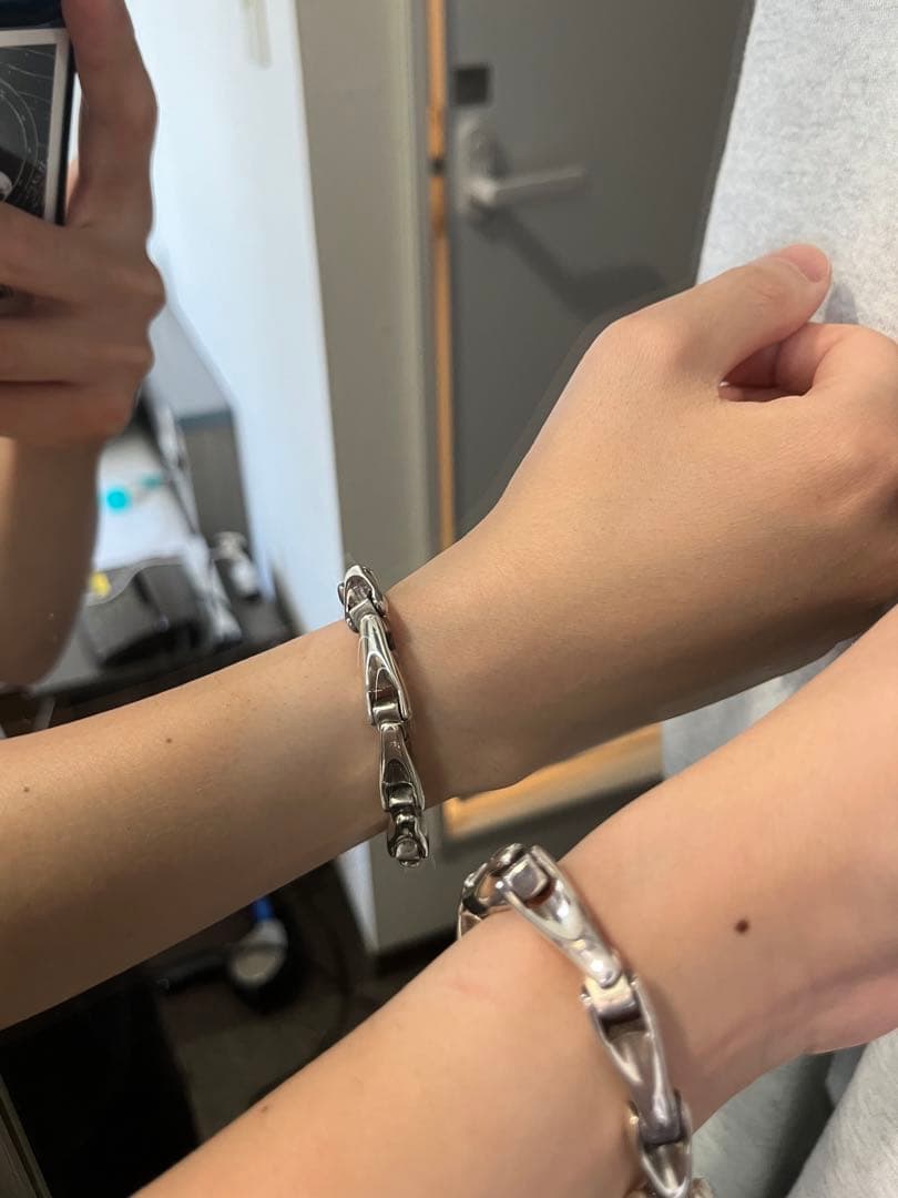 【SV@プロフ必読】ビルウォールレザー　ミニuジョイントブレスレット