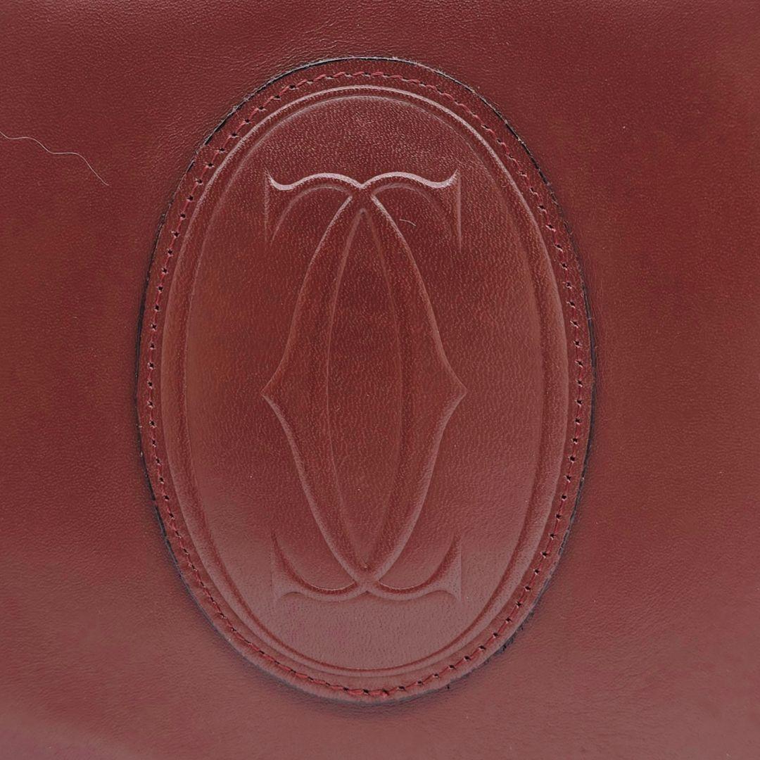 ✨希少！美品✨カルティエ マストライン 本革 ミニ ボストンバッグ ボルドー