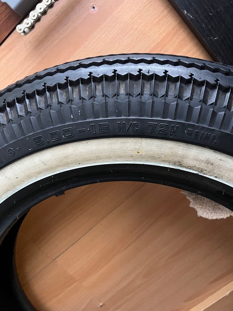 shinko ハーレー ホワイトリボン リアタイヤ