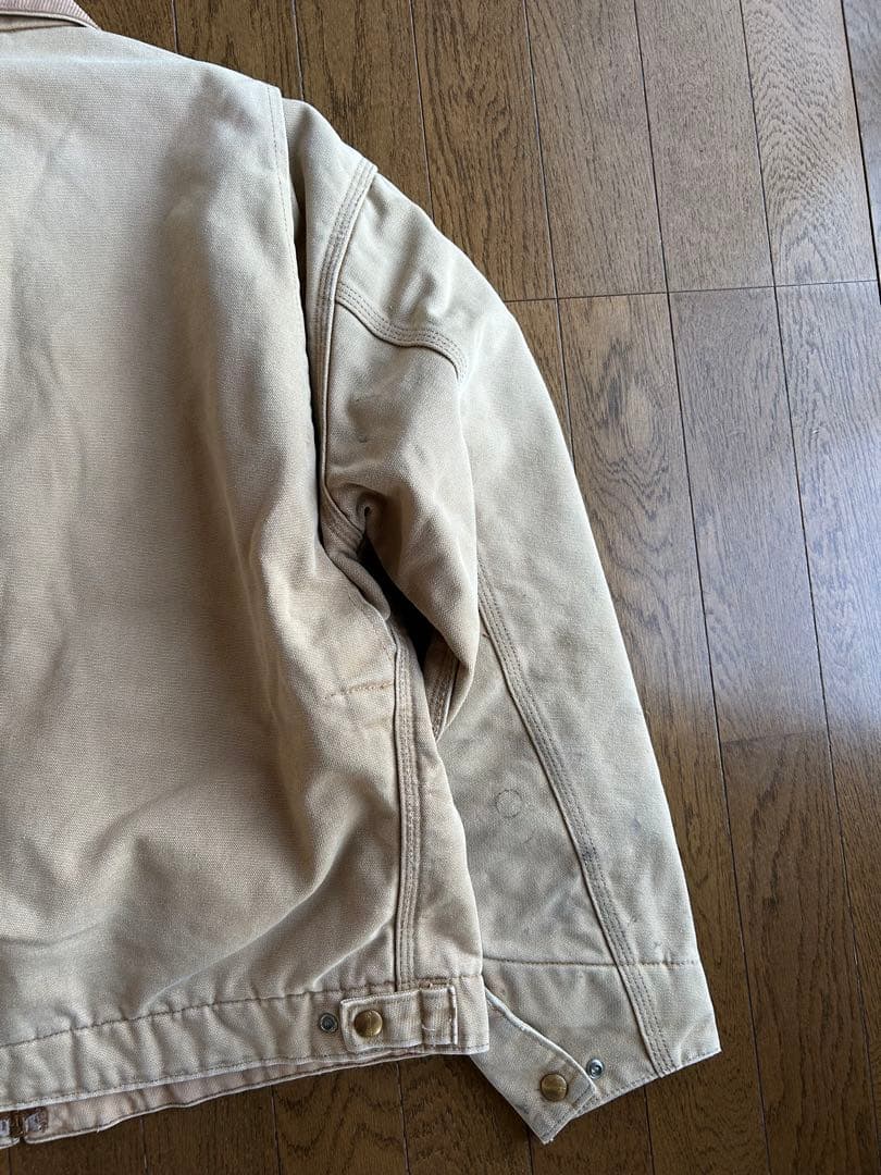 90〜00s カーハート デトロイトジャケット L相当 ベージュ