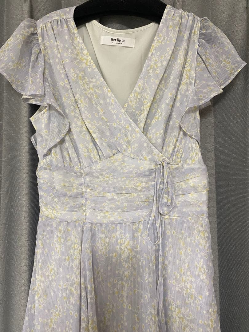 herlipto フリルワンピース　ラベンダー