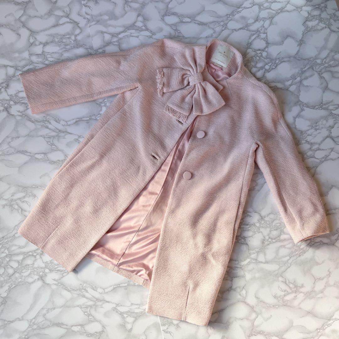 ♠︎最終価格♠︎ 石原さとみ着用 ケイトスペード リボン コート　ピンク　Sサイズ