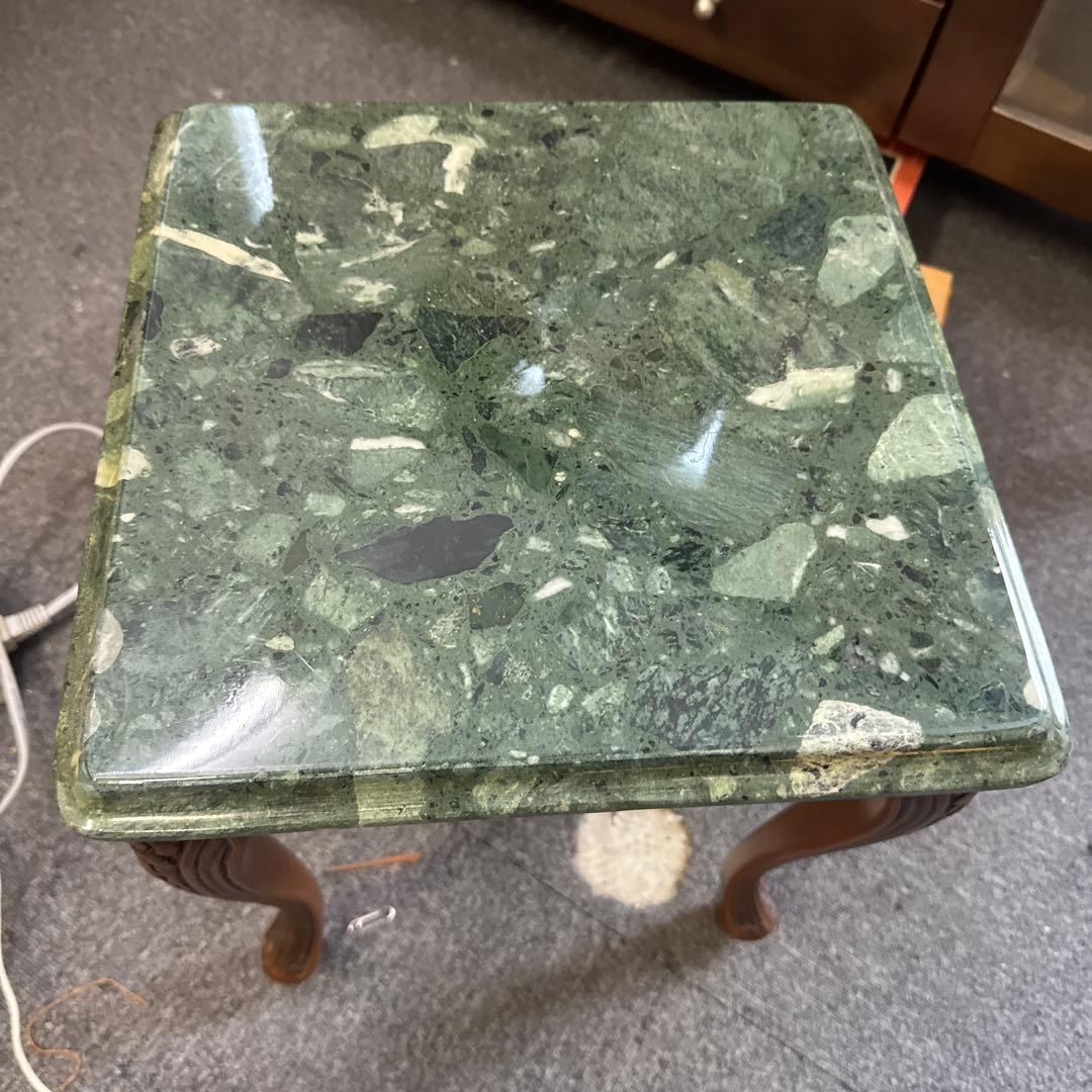 イタリア製 大理石天板 猫脚 コンソール　 花台　テーブル　ナイトテーブル