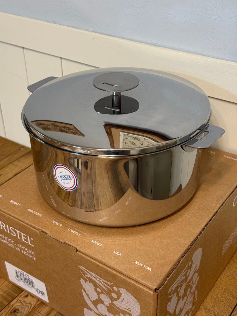 新品 CRISTEL グラフィット 両手深鍋 G 24cm F24GK