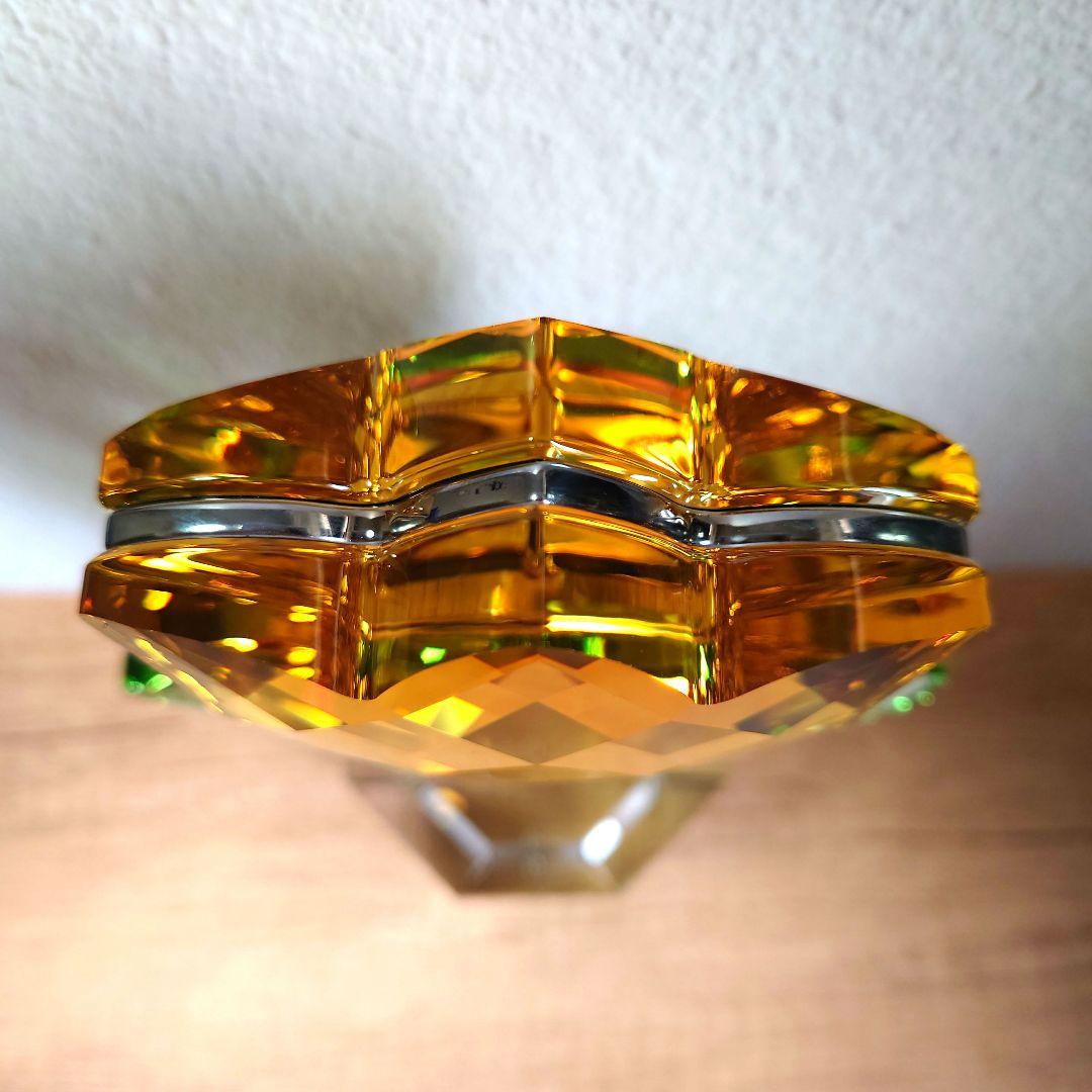 スワロフスキー　花　チューリップ　黄　大