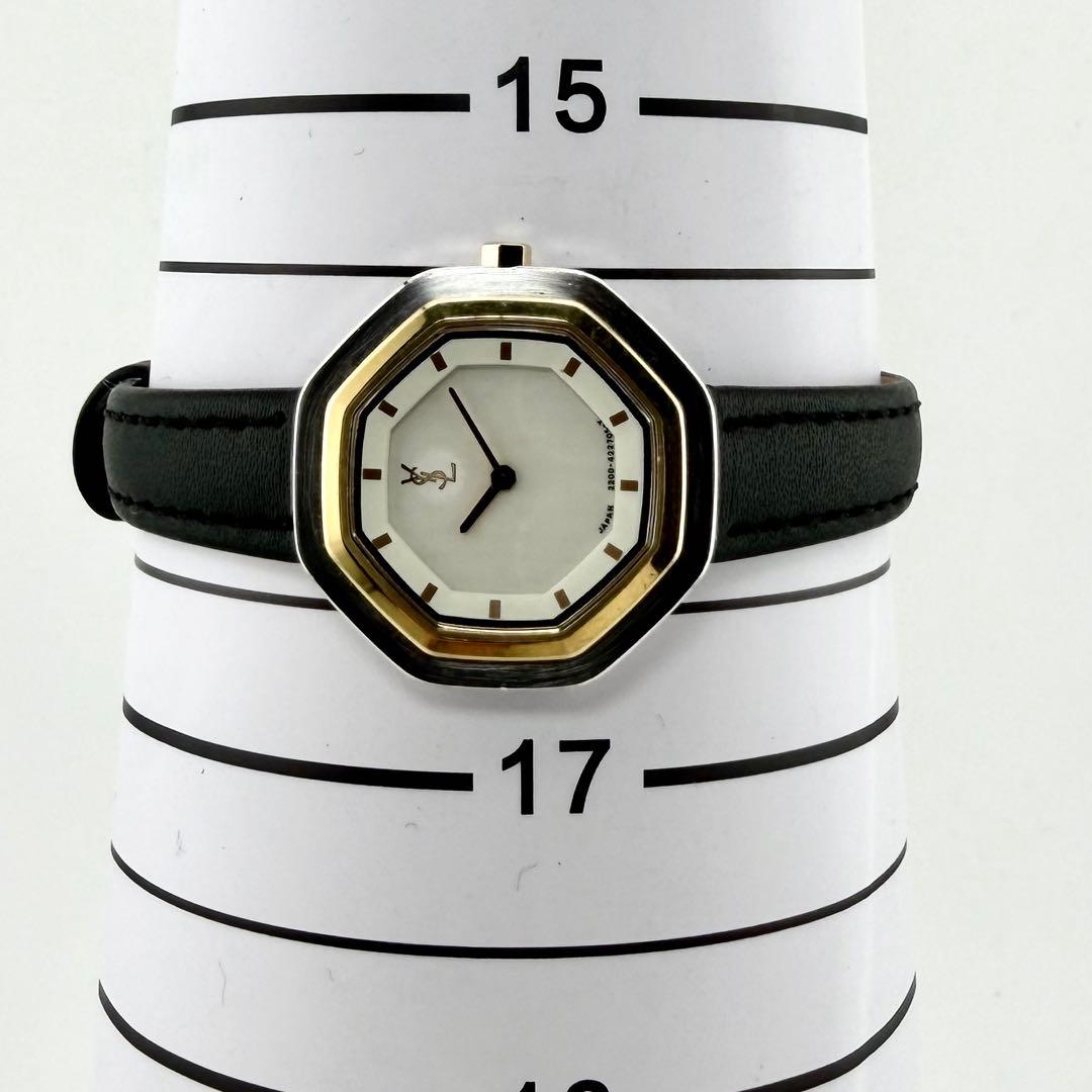 【希少/新品電池/稼働】サンローラン 2200-225872 腕時計 オクタゴン