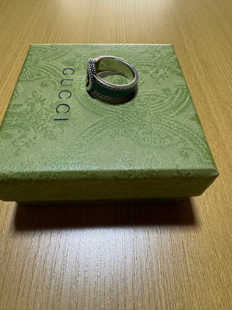 グッチ インターロッキング GG ターコイズリング