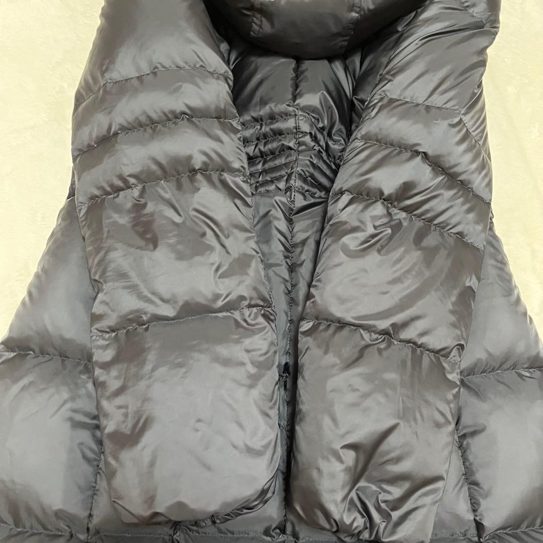 23区 ダウンコート シレータフタ Aライン フード ラクーンファー　黒38