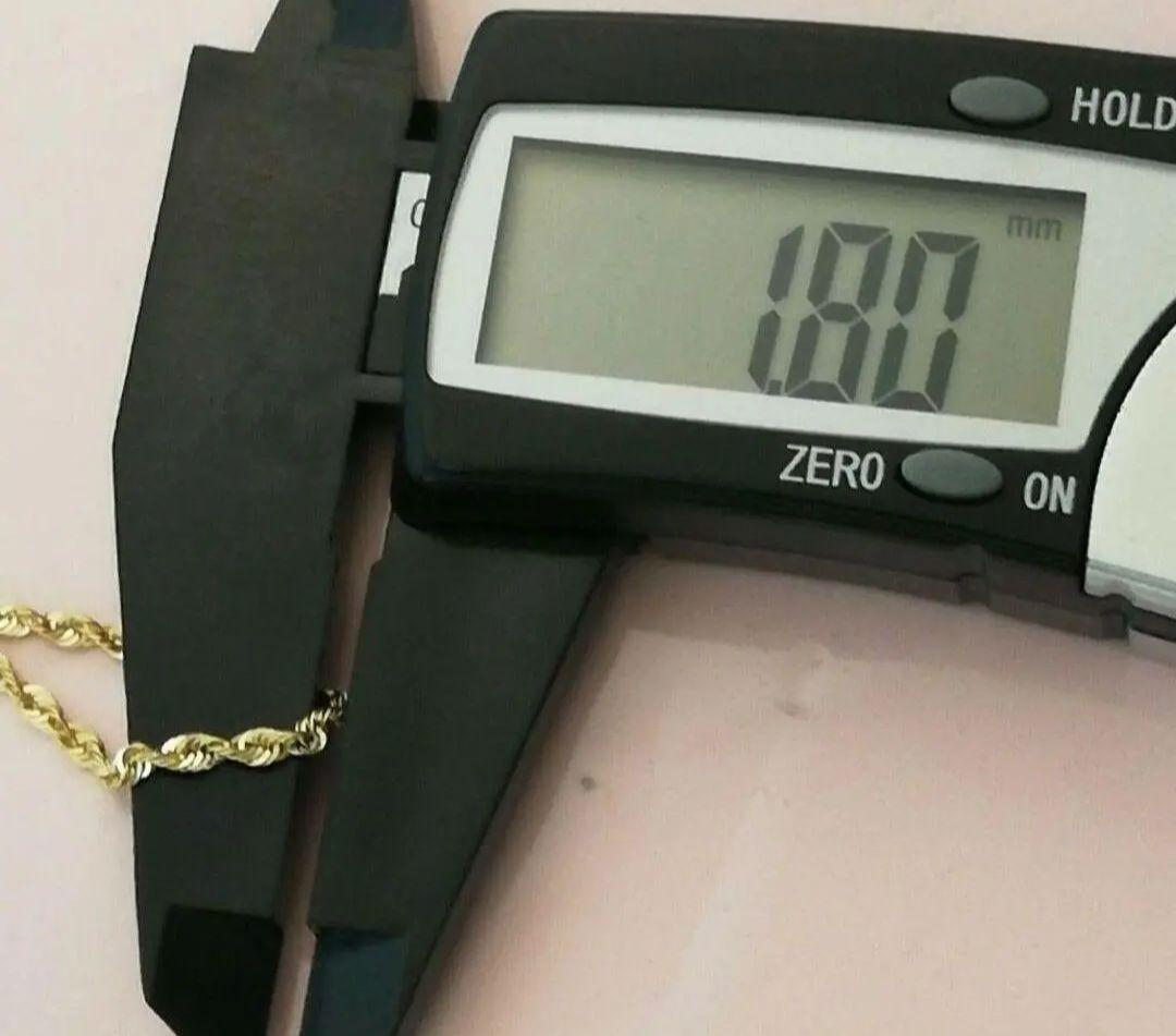 【最安値】K18 18金 18k YG ロープブレスレット 16cm 1.8㍉幅