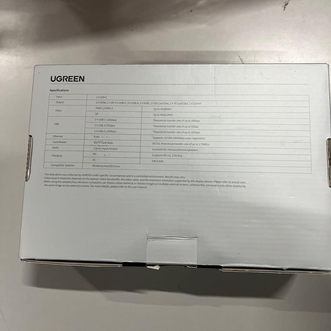 分配器・切替器 UGREEN 14-in-1 USB-C Docking Station