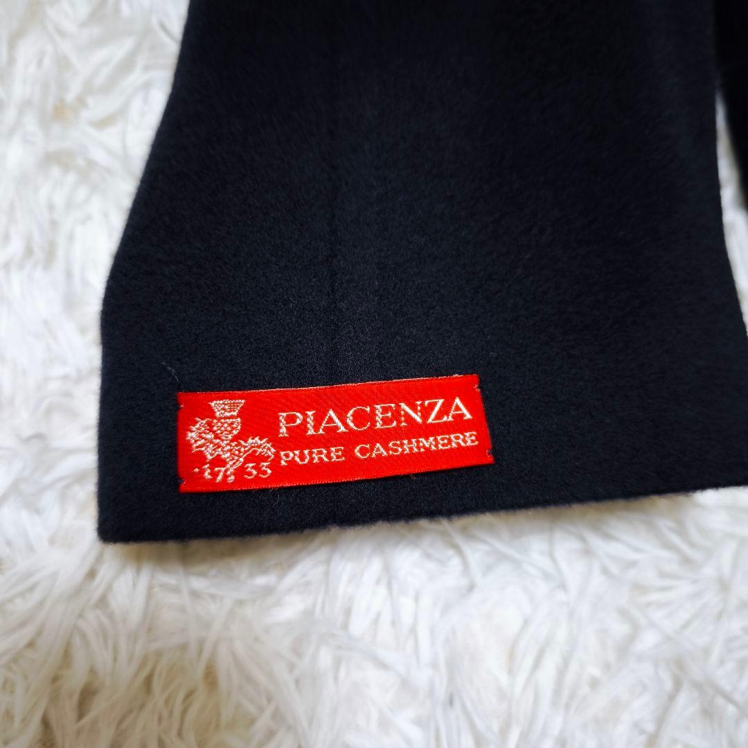 未使用級 PIACENZAカシミヤ100% ダブルブレストロングコートイタリア製