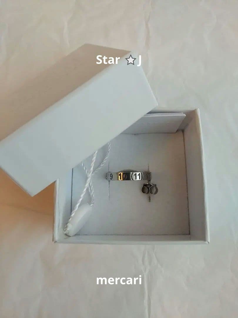 【新品・未使用】Margiela CircleNumberロゴピアス