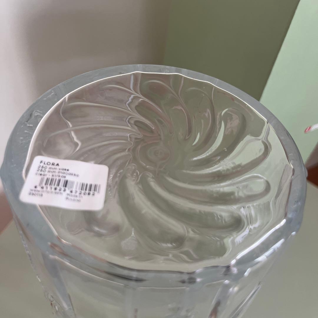 イッタラ　フローラ ベース 250mm クリア　新品未使用品