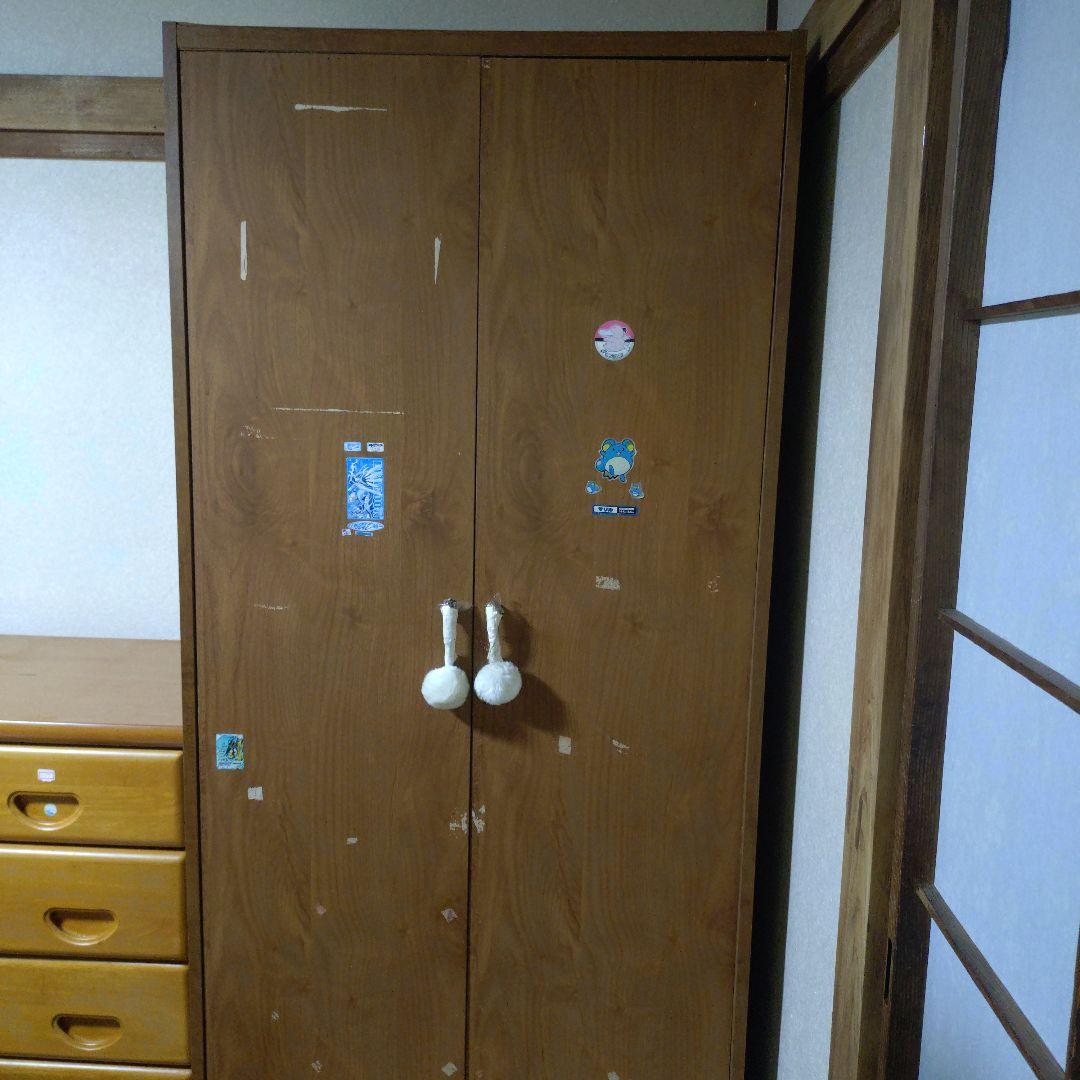 木製2扉収納キャビネット