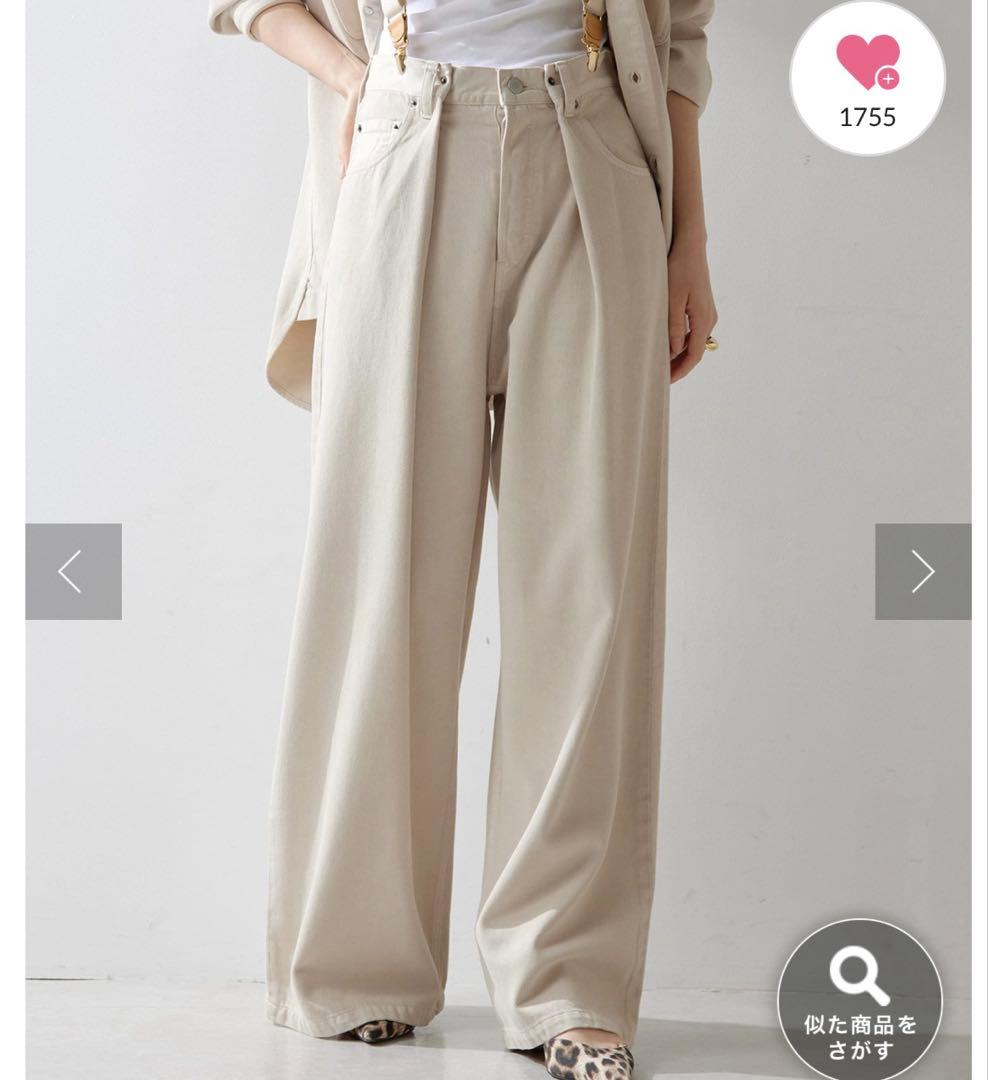 美品！ウィムガゼット　デニムタックパンツ