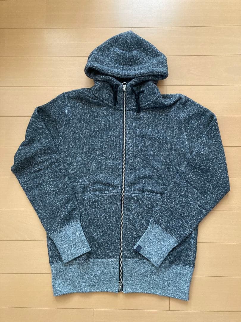 ループウィラー ジップパーカー M ゴマシオ 黒