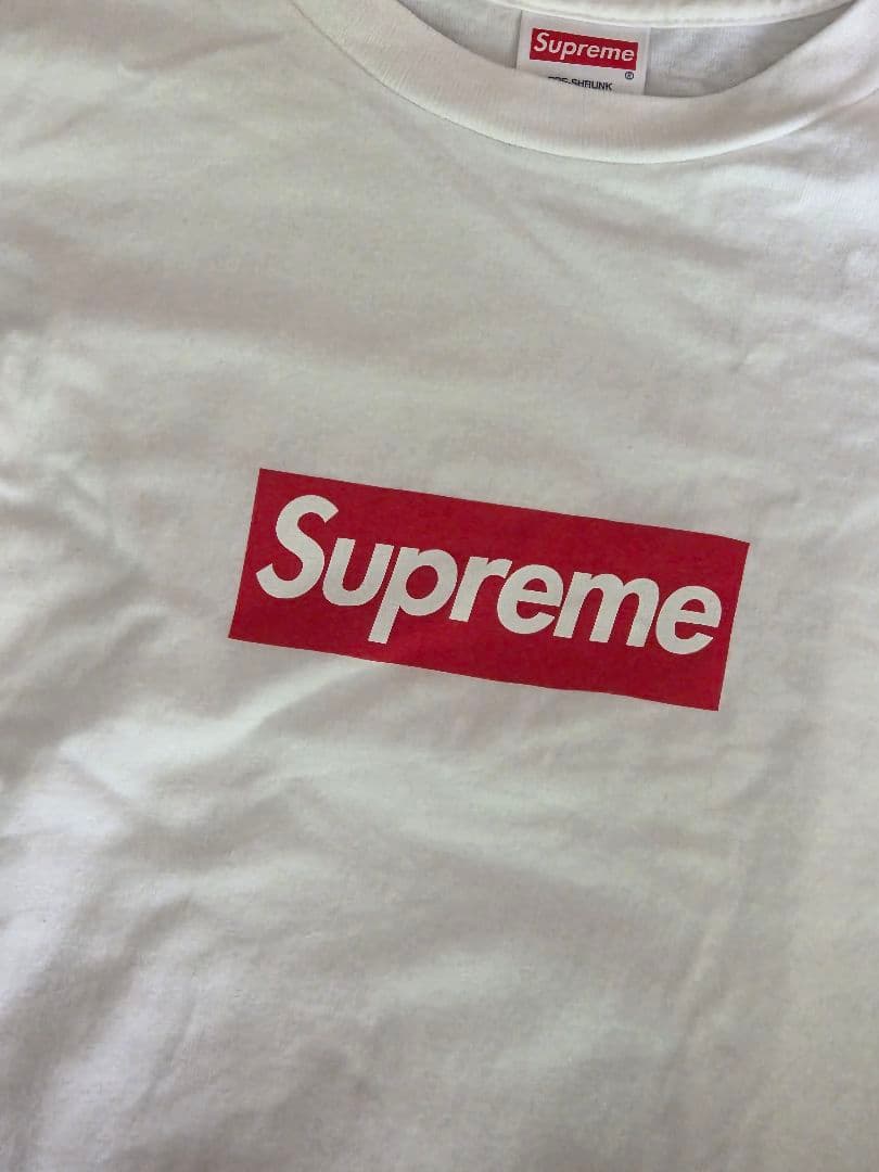 Supreme Box Logo L/S Tee White Tシャツ