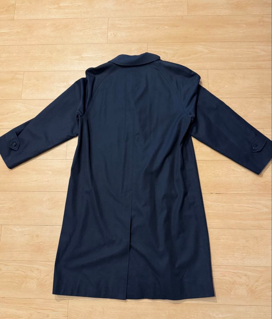 【極美品】BURBERRY ステンカラーコート ノバチェック 濃紺