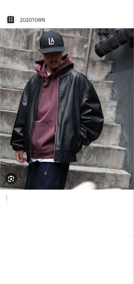 【未使用】 完売品 BEAMS 24SS レザーボマージャケット