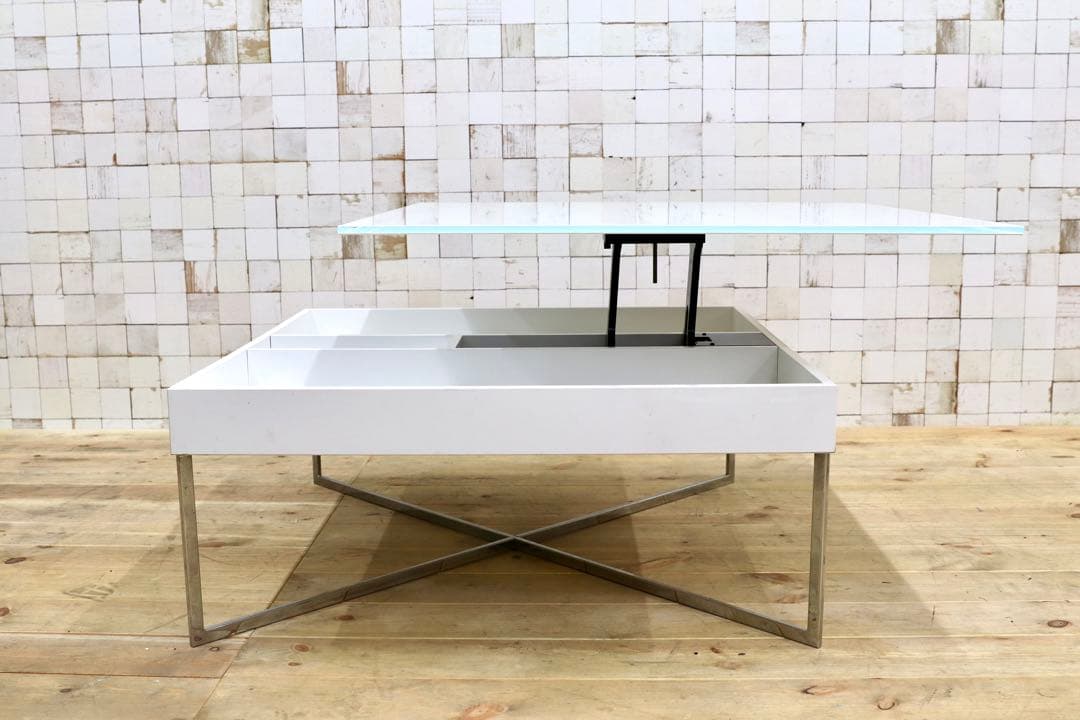 GMHK793○IDC大塚家具 昇降テーブル センターテーブル リビ