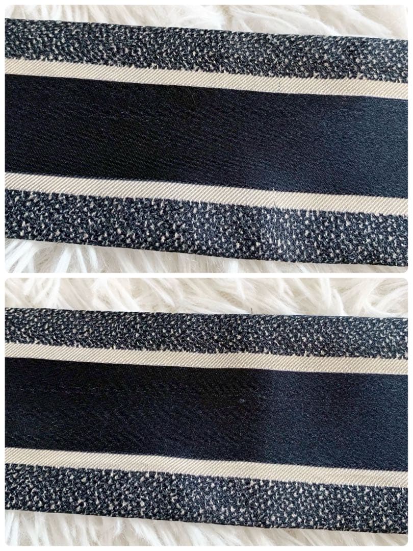 クリスチャンディオール　ミッツァ　トロッター　オブリーク　リボンスカーフ　シルク